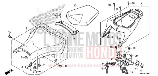 SITZ (CBR1000RR/RA) CBR1000RRF de 2015
